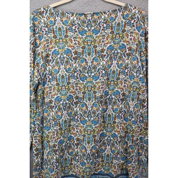 J.Jill Long Sleeve Floral Tunic-Size Medium - Picture 9 of 10